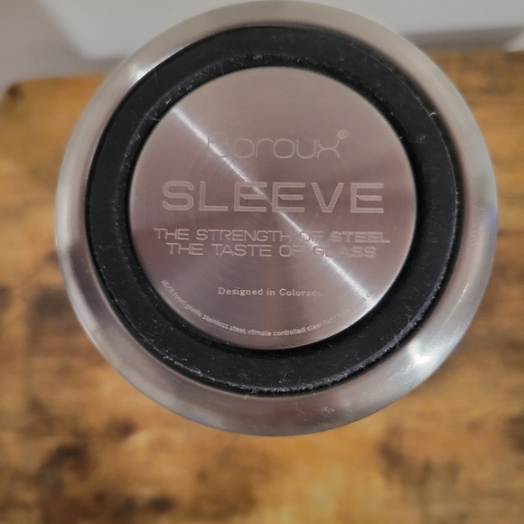 Boroux Glass/Stainless Water Bottle with Insulated Sleeve - Picture 2 of 6